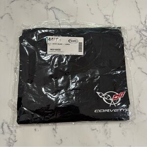 Chevrolet Corvette Men’s C5 Embroidered Logo T-Shirt Black - Size Large